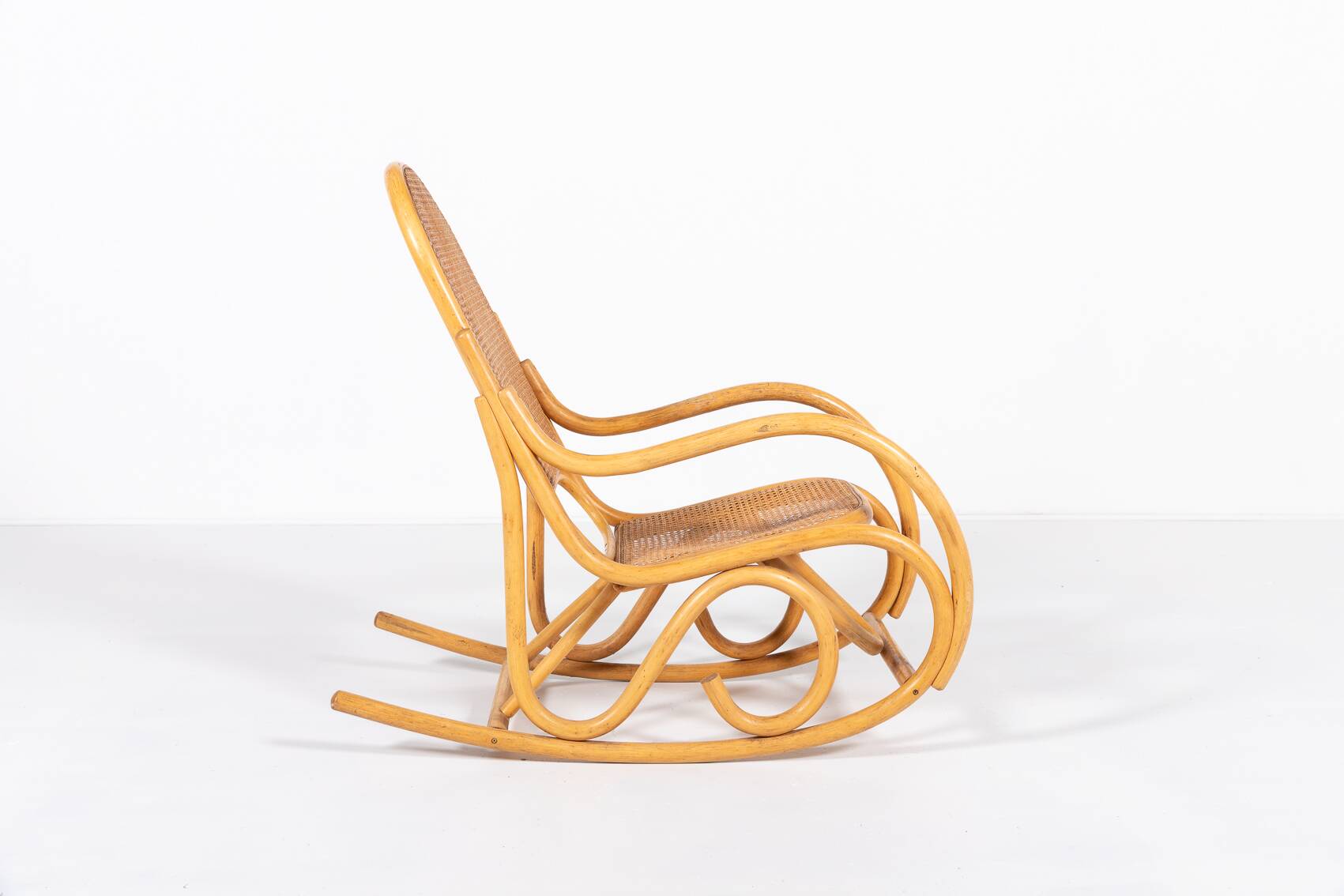 Vintage Thonet style rocking chair