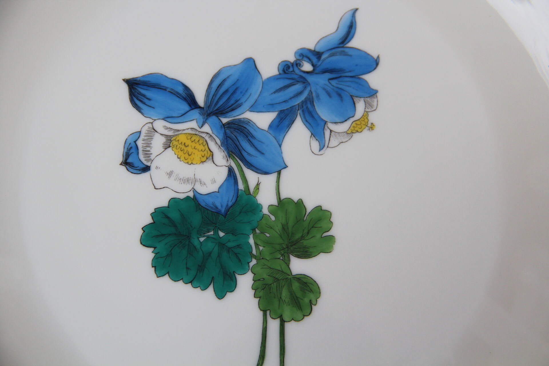 6 NBD Limoges dessert plates illuminated by hand