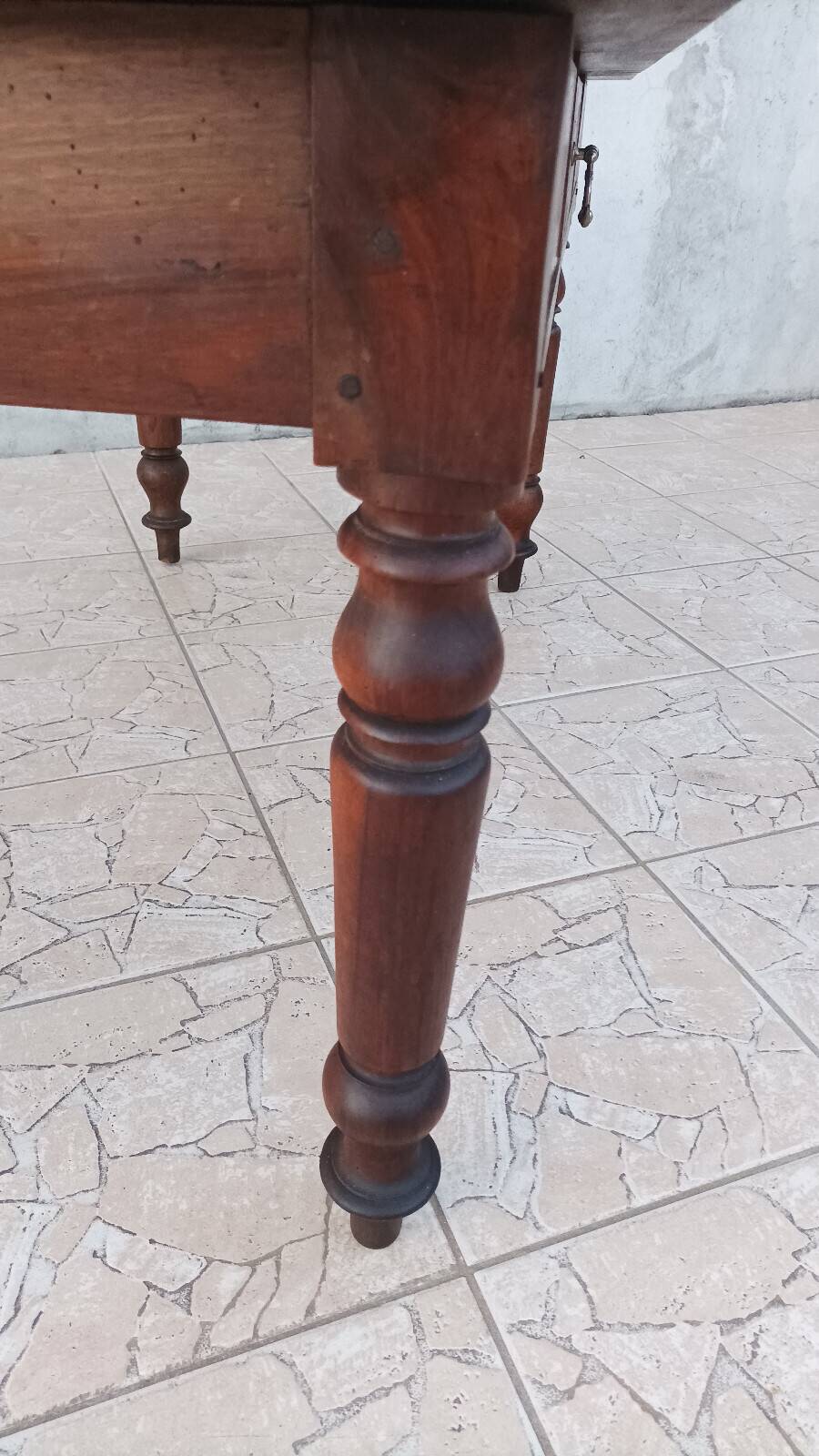 19th-century walnut table