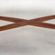 Scandinavian coffee table in teak & glass 1960 vintage