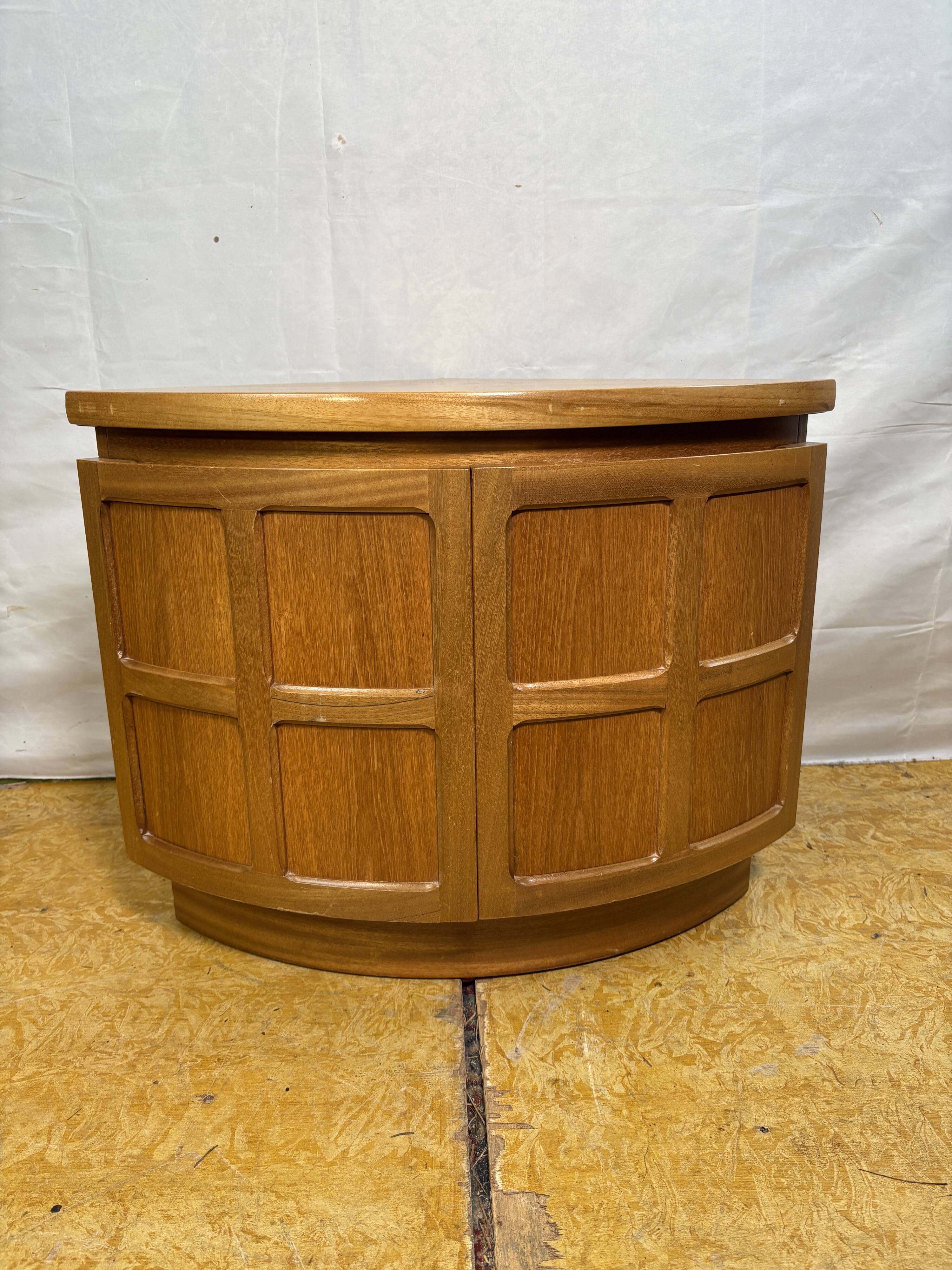 Mid-Century Retro Vintage Teak Corner Cabinet by Nathan Furniture 1970  “Sq