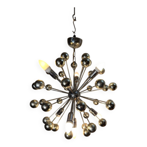 Lustre spoutnik en métal