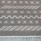 Handmade gray carpet 56x100cm