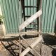 Former painter's stepladder wood 6 marches decoration vintage library