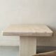 Square travertine coffee table, Italy 1970