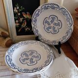 Old Digoin Sarreguemines hollow plates, Cordoue model
