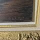 Old painting signed Roger de la Corbières – Seascape in the moonlight
