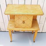 Bedside pair in Sycamore, Art Deco, 40-50 's