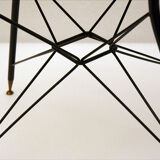 Italian Black & Red Dining Chairs, Set of 4