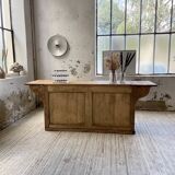 Two-sided central island counter in pine 220cm