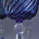 Cristal d'Arques - 6 Verres à eau modèle Valse bleue - Cristal double couche