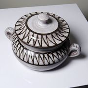 Vintage covered pot in ceramic from Vallauris, Émile Masson, 1960s-1970s.