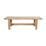 Farmhouse table in raw oak