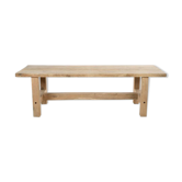 Table de ferme en chêne brut