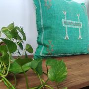 Green Berber sabra cushion