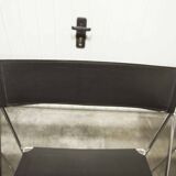 Set of 3 minimalist X line chairs by Niels Jorgen Haugesen for Hybodan