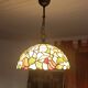 Suspension vitrail style Tiffany – Ø 30 cm – verre véritable – lourde