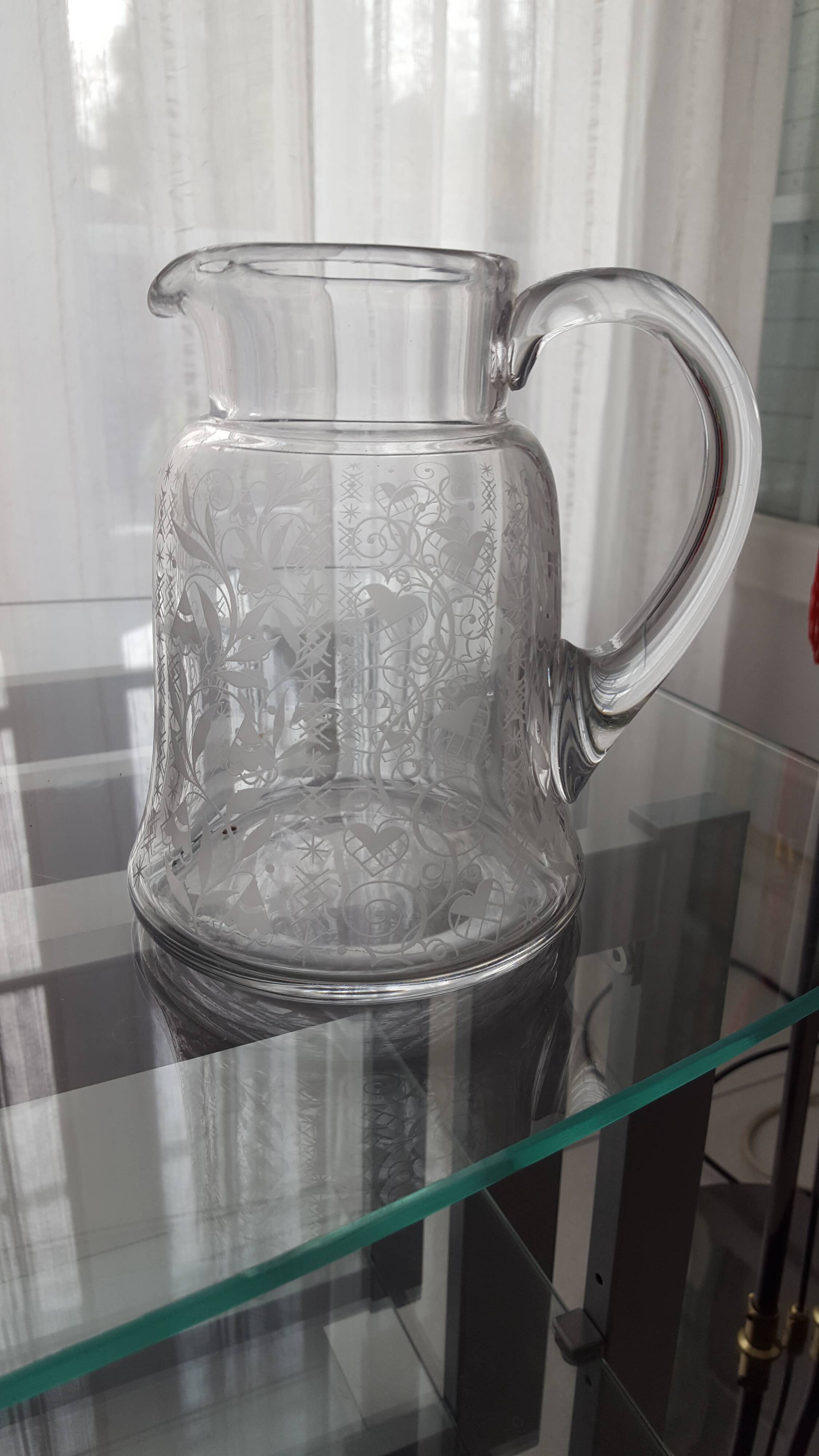 Argentina model crystal water pitcher