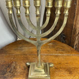 Seven-branched menorah in bronze