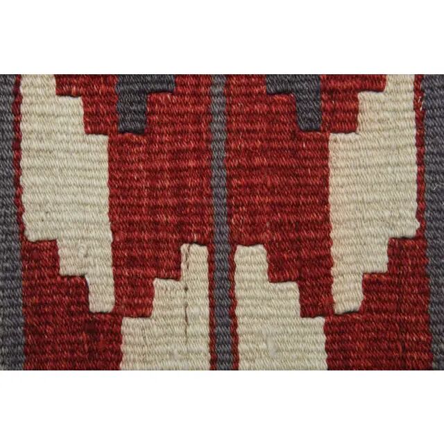 1970s Turkish Oushak Handmade Wool Cotton Orange Kilim Runner 72x252