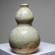 Small double sake ceramic flask from Iga, vintage/antique collection.