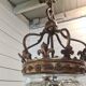 Lantern with fleur-de-lys crown in bronze 19th