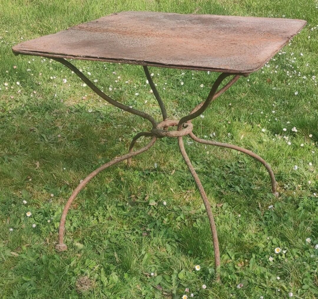 Old garden coffee table