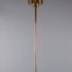 Lustre design Gino Paroldo Fontana Arte brass smoked glass modernist 1960