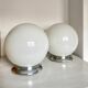 Opaline globe ceiling light