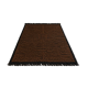 Moroccan Berber Mrirt rug in tobacco brown wool, black weave – 210 × 300