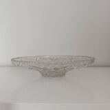 Vintage chiseled glass fruit bowl