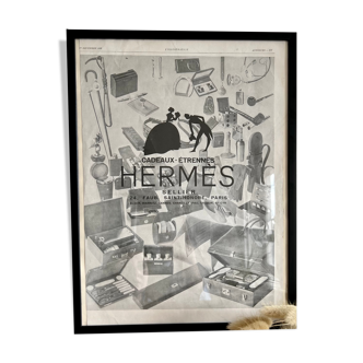 Hermès vintage magazine poster Christmas advertising magazine illustration of 1928