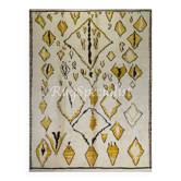 New Hand-Knotted Contemporary Moroccan Rug Made Of Natural Wool. Custom Options Available.