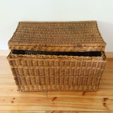 Vintage wicker trunk