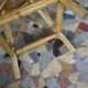 Tabouret vintage en rotin