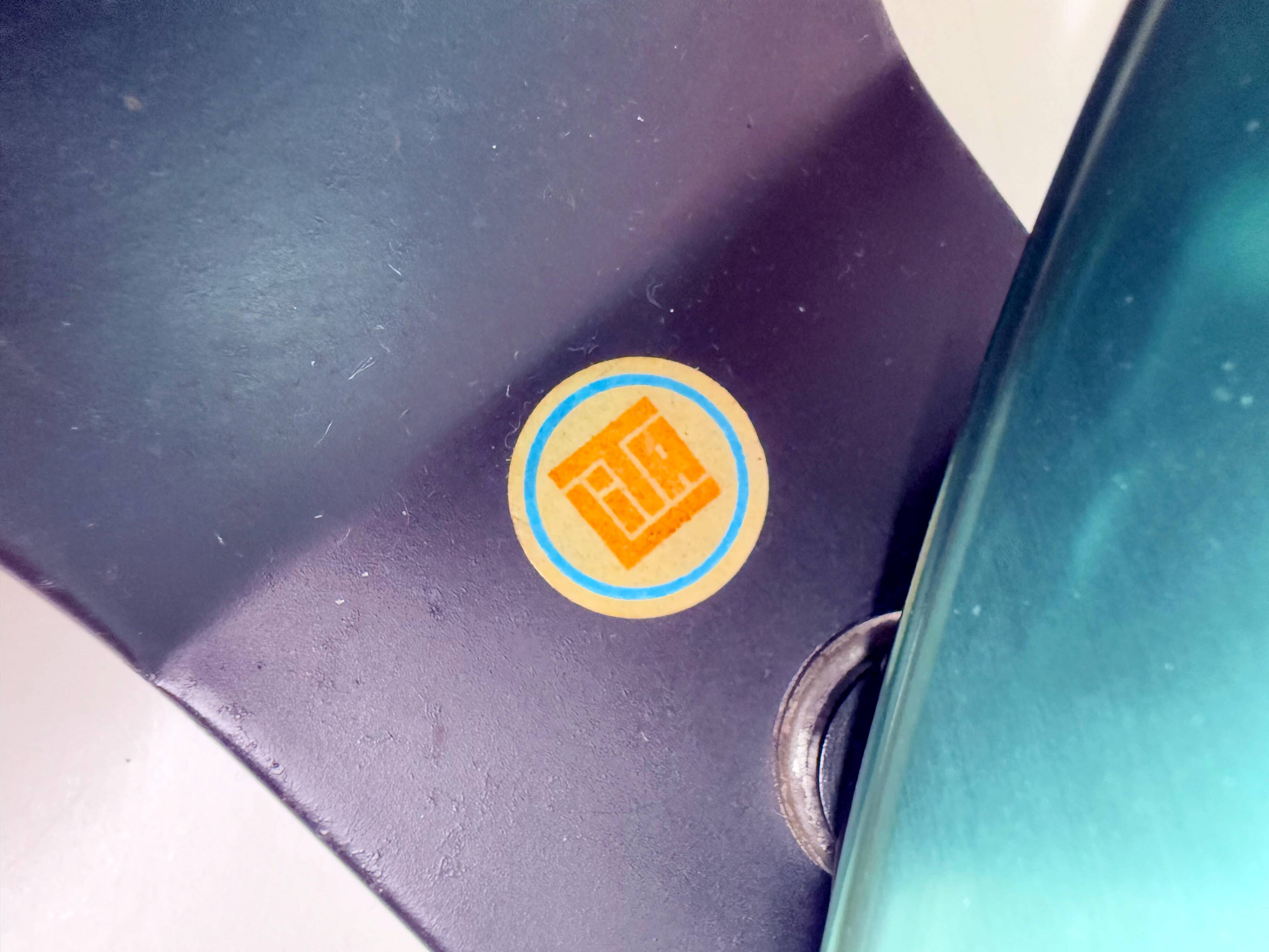 "LITA" Metal Wall Lamp Clamp Lamp with Green Reflector Vintage 70's