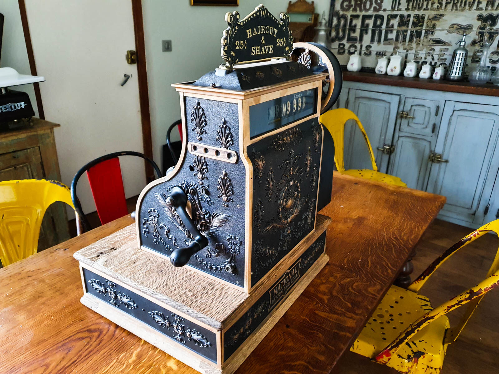 Former National Barber Shop cash register