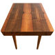 Table à manger extensible en noyer des années 1960