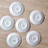 Set of 6 vintage Bareuther Bavaria porcelain oyster plates