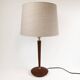 Teak and brass table lamp, mid-century, Sweden 1950s