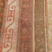 Red Brown Persian Runner Rug, Vintage Handmade Hallway Decor, 72x278cm