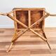 Rectangular rattan table for children, French vintage, side table.