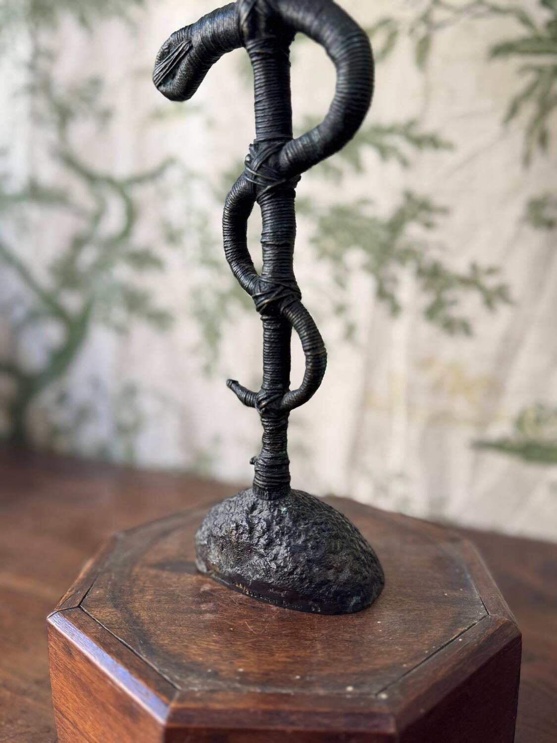 Bronze sculpture by Christian Jaccard: "Caduceus" – limited edition