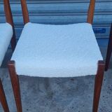 Set of 4 Scandinavian teak chairs