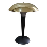 Chrome gold mushroom lamp (known as liner) 1975 to 85., h41 x l31 good condition