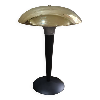 Chrome gold mushroom lamp (known as liner) 1975 to 85., h41 x l31 good condition