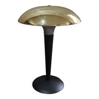 Lampe chrome or  champignon ( dit paquebot) 1975 a 85., h41 X l31 bon etat