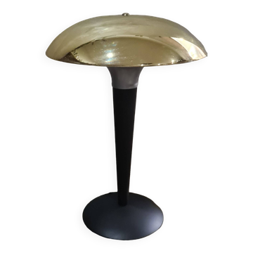 Lampe chrome or  champignon ( dit paquebot) 1975 a 85., h41 X l31 bon etat