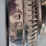 Silver metal salt and pepper shakers
