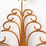 Monumental Bagues style crystal and gilt central sconce by Banci Firenze